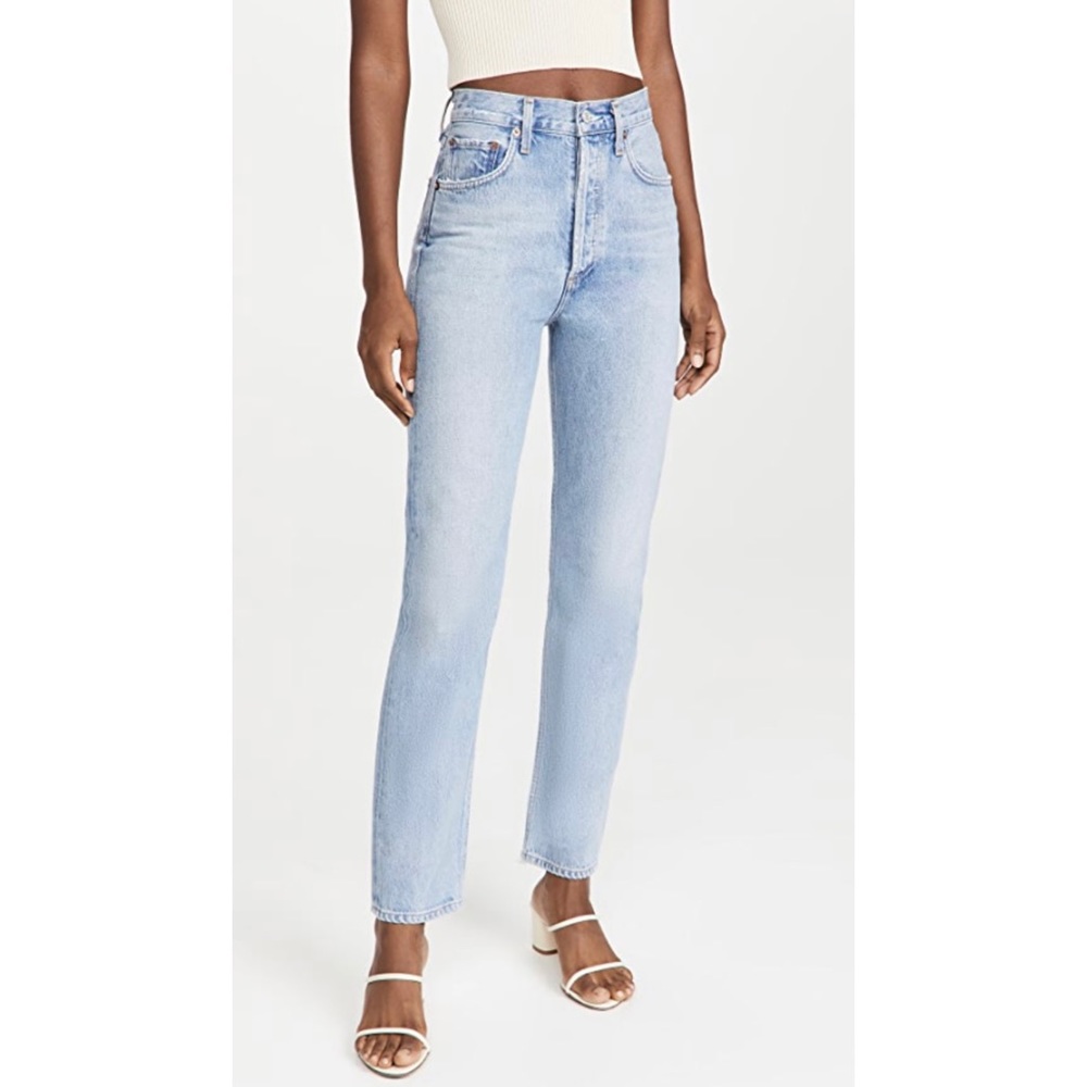 Agolde Light Blue High Rise Women Jeans